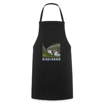 Nahanni Shirt Nature Souvenir Retro 70s 80s Vintag - Cooking Apron - black - Front - AI Model Male 185 dark (185cm)