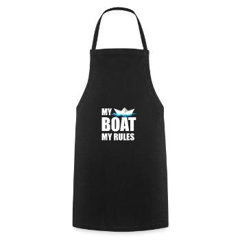 Boating Funny Boat Quote Gift - Cooking Apron - black - Front - AI Model Male 185 dark (185cm)