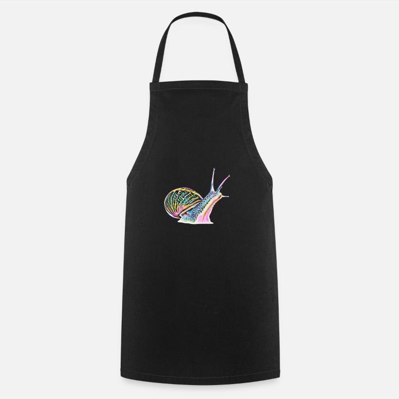 Schnecke - Kochschürze - Schwarz