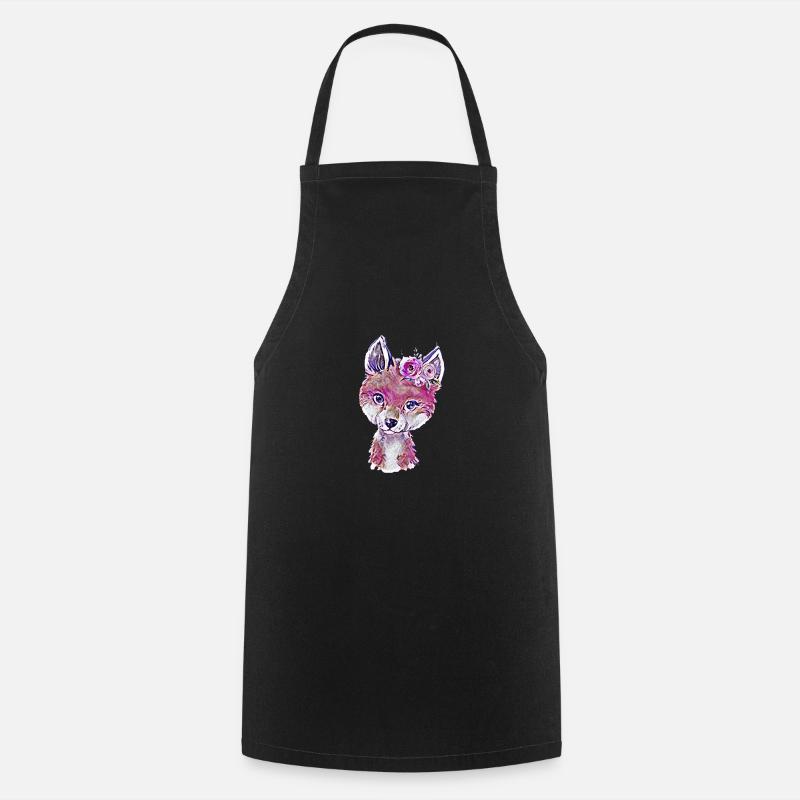Renard - Tablier de cuisine - noir
