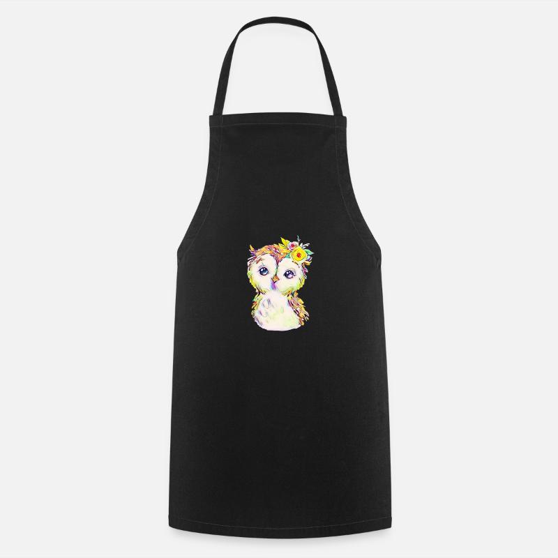 hibou - Tablier de cuisine - noir