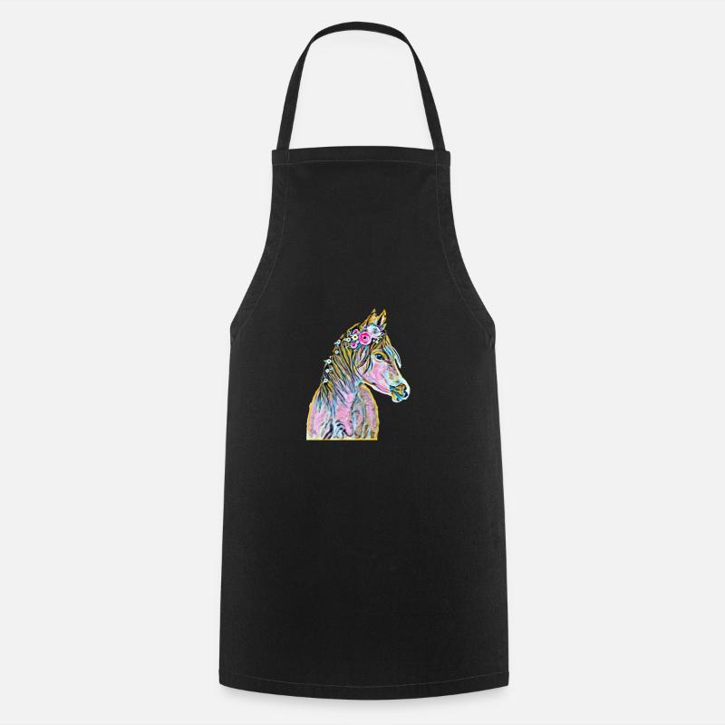 cheval - Tablier de cuisine - noir