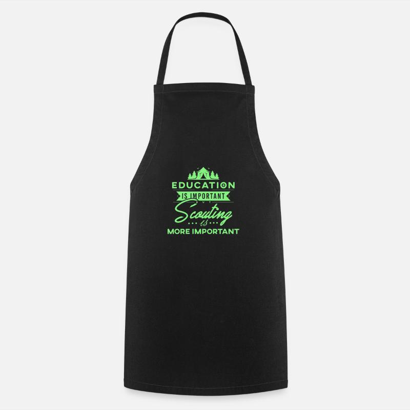 Boy Scout Scout Statement - Cooking Apron - black