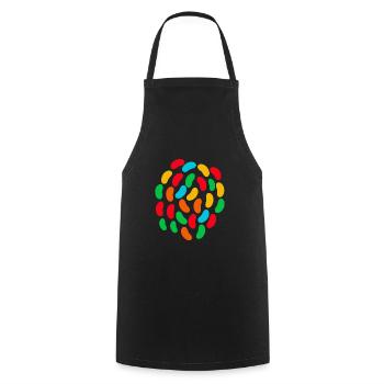Jelly Bean Boy Candy Lover - Kochschürze - Schwarz - Vorne - AI Model Male 185 dark (185cm)