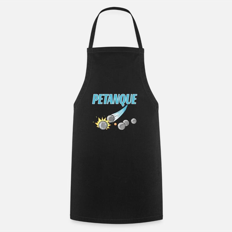 Petanque for a petanque player - Cooking Apron - black