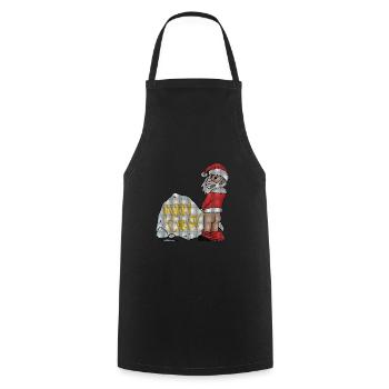 Ugly Christmas Funny - Cooking Apron - black - Front - AI Model Male 185 dark (185cm)