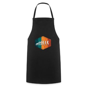 Hammer throwing evolution Hammer throwing retro - Cooking Apron - black - Front - AI Model Male 185 dark (185cm)