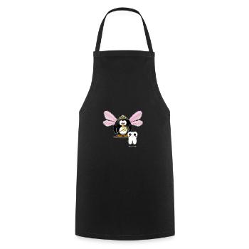 Petite souris - Tablier de cuisine - noir - Devant - AI Model Male 185 dark (185cm)