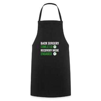 Back Surgery Recovery Gift Spines Surgery - Cooking Apron - black - Front - AI Model Male 185 dark (185cm)