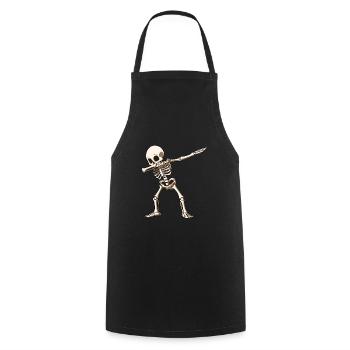 Dab Skelett Dabbing Gerippe Halloween Tanz - Kochschürze - Schwarz - Vorne - AI Model Male 185 dark (185cm)