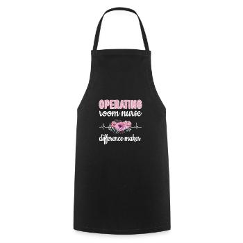 Surgical nurse Surgical nurse nurse - Cooking Apron - black - Front - AI Model Male 185 dark (185cm)