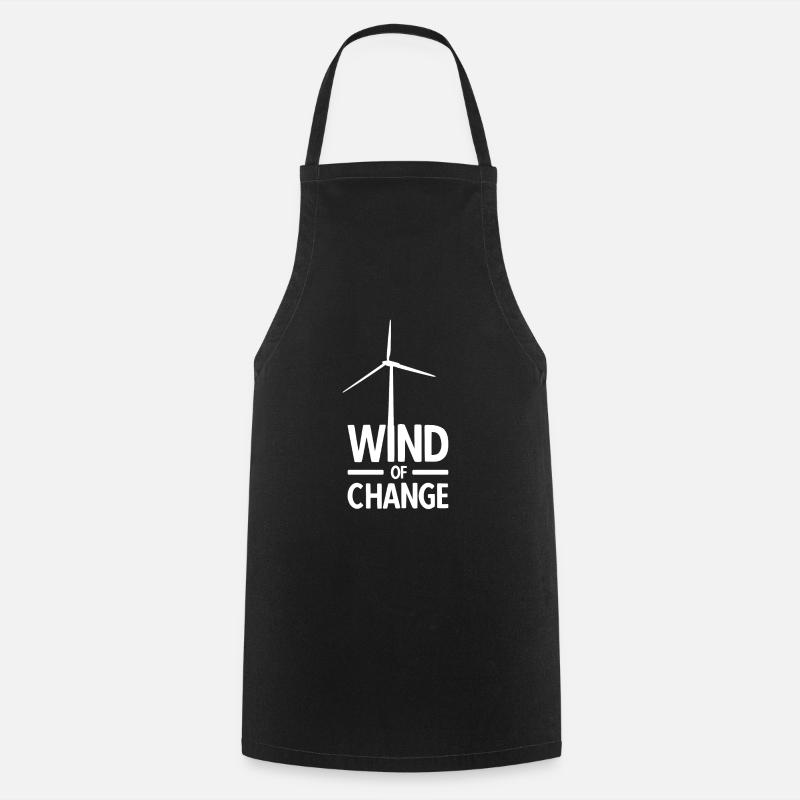 Windenergie Windkraft Klima Windrad - Kochschürze - Schwarz
