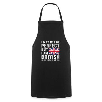 British Great Britain Flag British origin - Cooking Apron - black - Front - AI Model Male 185 dark (185cm)
