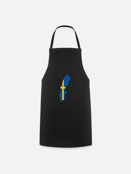 Schwede Schweden Flagge Schwedische Wurzeln - Förkläde - svart