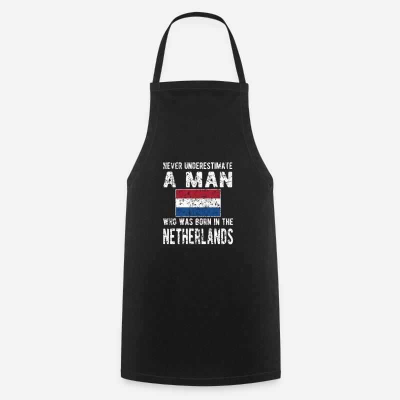Dutch Netherlands Dutch flag - Cooking Apron - black