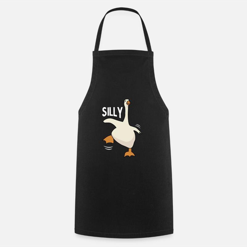 Silly goose - Cooking Apron - black