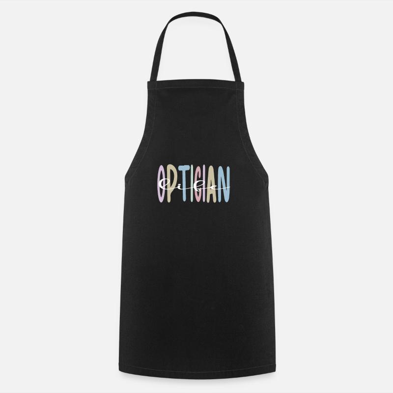 Cadeaux Opticiens Opticiens Optométriste - Tablier de cuisine - noir