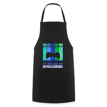 Jugendweihe Gamer - Kochschürze - Schwarz - Vorne - AI Model Male 185 dark (185cm)