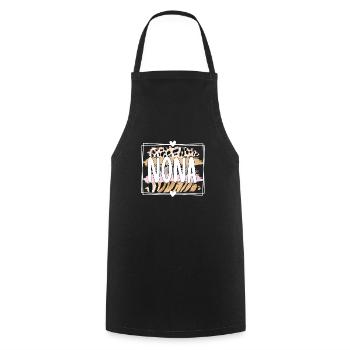 Nona Grandma Mother's Day Gift Nona Grandmother Sweet - Cooking Apron - black - Front - AI Model Male 185 dark (185cm)