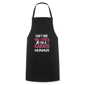 Meilleur cadeau de maman de karaté Fière maman de karaté - Tablier de cuisine - noir - Devant - AI Model Male 185 dark (185cm)