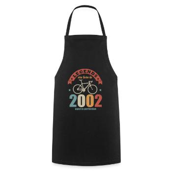 cycling bike anniversary born in 2002 20 years - Cooking Apron - black - Front - AI Model Male 185 dark (185cm)