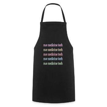 Medical Radiology Technologist Nuclear Medicine - Cooking Apron - black - Front - AI Model Male 185 dark (185cm)