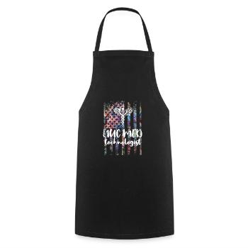 Technologue en radiologie médicale Médecine nucléaire - Tablier de cuisine - noir - Devant - AI Model Male 185 dark (185cm)