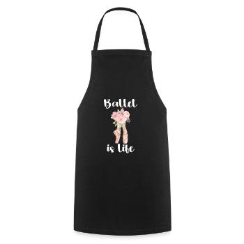 Cadeau de danseuse de ballet ballerine danseuse de ballet - Tablier de cuisine - noir - Devant - AI Model Male 185 dark (185cm)