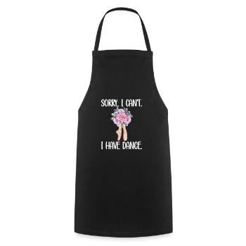 Ballet Dancer Gift Ballerina Ballet Dancer - Cooking Apron - black - Front - AI Model Male 185 dark (185cm)