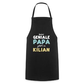Dieser Geniale Papa Gehört Zu Ki... - Kochschürze - Schwarz - Vorne - AI Model Male 185 dark (185cm)