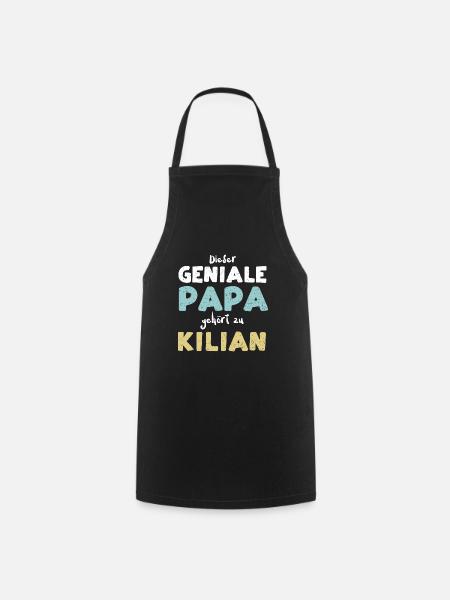 Dieser Geniale Papa Gehört Zu Ki... - Kochschürze - Schwarz