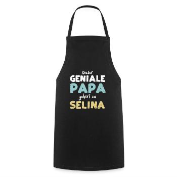 Dieser Geniale Papa Gehört Zu Se... - Kochschürze - Schwarz - Vorne - AI Model Male 185 dark (185cm)