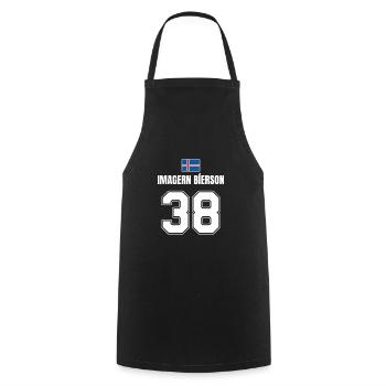 Fußball Island Sauf Trikot Imagern Bierson 38 - Kochschürze - Schwarz - Vorne - AI Model Male 185 dark (185cm)