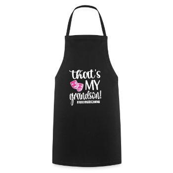Proud Theatre Grandmother Theatre Actor Grandma - Cooking Apron - black - Front - AI Model Male 185 dark (185cm)