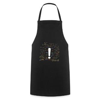 Professeur de mathématiques Professeur de mathématiques Élèves Nerds - Tablier de cuisine - noir - Devant - AI Model Male 185 dark (185cm)