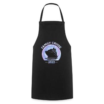 Family Cruise 2022 Tie Dye Print For Family Cruise - Cooking Apron - black - Front - AI Model Male 185 dark (185cm)