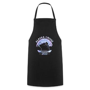 Alaska Cruise 2022 Tie Dye Print For Family Cruise - Cooking Apron - black - Front - AI Model Male 185 dark (185cm)