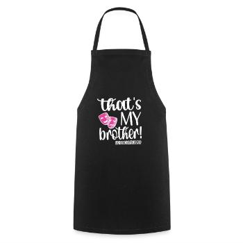 Theater Sister Theater Actor Sister - Cooking Apron - black - Front - AI Model Male 185 dark (185cm)