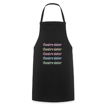 Théâtre Sœur Théâtre Acteur Sœur - Tablier de cuisine - noir - Devant - AI Model Male 185 dark (185cm)