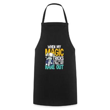 When My Magic Tricks Aren't Working I Pull My Hare - Kochschürze - Schwarz - Vorne - AI Model Male 185 dark (185cm)