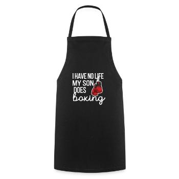 Cadeau de maman de boxe Maman de boxe fière de Boxer Mama - Tablier de cuisine - noir - Devant - AI Model Male 185 dark (185cm)