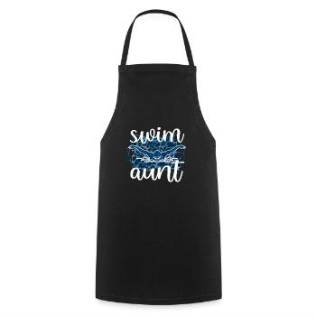 Best Swimming Aunt Aunt Swimmer Swimming Aunt - Cooking Apron - black - Front - AI Model Male 185 dark (185cm)