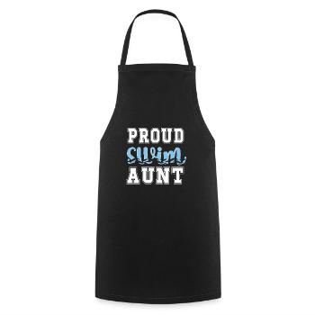 Best Swimming Aunt Aunt Swimmer Swimming Aunt - Cooking Apron - black - Front - AI Model Male 185 dark (185cm)