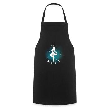 Ballet Ballerine Pole Dancer Line Dance Tap Dance - Tablier de cuisine - noir - Devant - AI Model Male 185 dark (185cm)