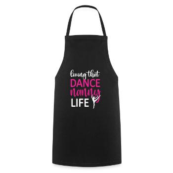 Fier danse nounou grand-mère de danseur danse nounou - Tablier de cuisine - noir - Devant - AI Model Male 185 dark (185cm)