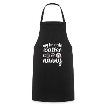 Nanny Grandma From Baseball Player Baseball Nanny - Cooking Apron - black - Front - AI Model Male 185 dark (185cm)