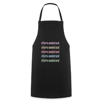 Chiropractic Assistant Chiropractic Assistant - Cooking Apron - black - Front - AI Model Male 185 dark (185cm)