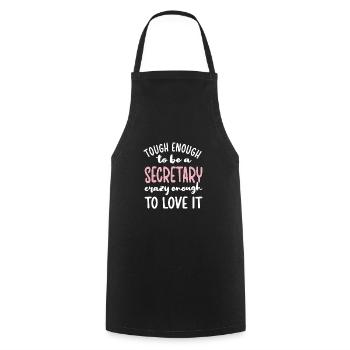 Best Secretary Appreciation Office Worker - Cooking Apron - black - Front - AI Model Male 185 dark (185cm)