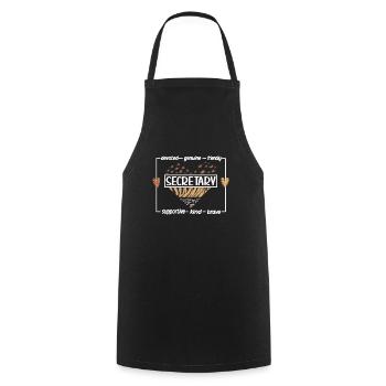 Secrétaire Appréciation Employé de bureau Cadeau - Tablier de cuisine - noir - Devant - AI Model Male 185 dark (185cm)