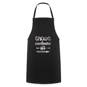 Secretary Gift Office Worker Appreciation - Cooking Apron - black - Front - AI Model Male 185 dark (185cm)